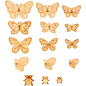 Houten mini vlinders & lieveheersbeestjes 21st.