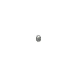 Tag "FAIT MAIN" 10mm antiek zilver 6st