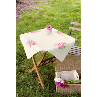 Tafelkleed kit Boeket van bloemen ca. 80 x 80 cm