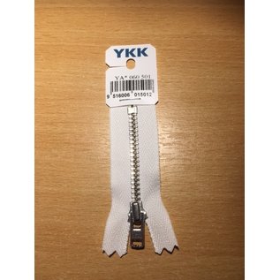 YKK BROEKRITS ZILVER YA