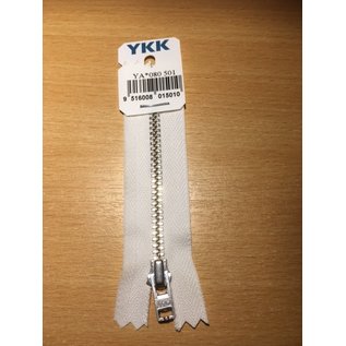 YKK BROEKRITS ZILVER YA 080 501