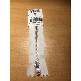 YKK BROEKRITS ZILVER YA 080 501