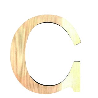 HOUTEN GROTE LETTER C