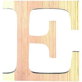 HOUTEN GROTE LETTER E