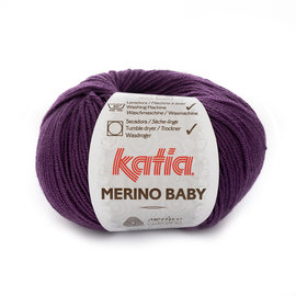 Katia MERINO BABY 48 Donkerlila bad 40331