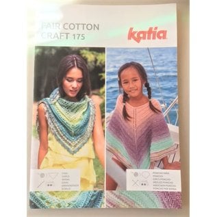 Katia FAIR COTTON CRAFT 175  800 Wijnrood-Bleekrood-Kaki 36643