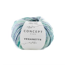 Katia Veganette 107 Mintgroen-Lila-Parelmoer-lichtviolet 39282