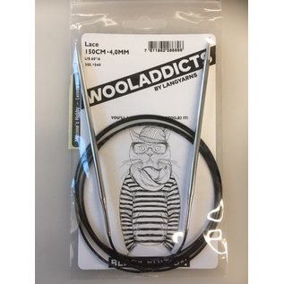 Lang Yarns Rondbreinaald 4,00mm - 150cm -  Wooladdicts Black Edition - Lace
