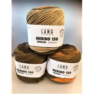 Lang Yarns MERINO 150 DÉGRADÉ 0006 Bruin-Oranje-Beige bad 4645