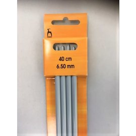 Pony Breinaalden 4-Stel zonder knop 6,50mm - 40cm - Pony