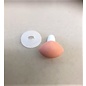 Driehoeksneus 18mm stof rose, 2st.