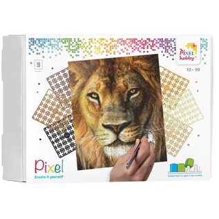 PixelHobby Pixel kit Leeuw | 9 basisplaten