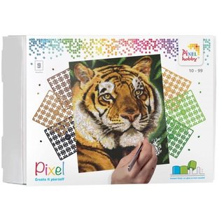 PixelHobby Pixel kit tijger | 9 basisplaten