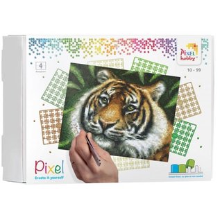 PixelHobby Pixel Kit 4 basisplaten en ± 100 pixelmatjes - Tiger