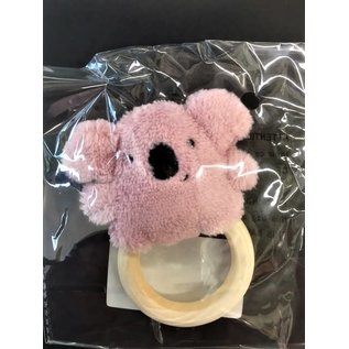 Bijtring mini Koala Roze