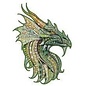 Houten puzzel Green Dragon (161 stukjes, 19x26 cm)