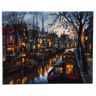 Diamond Painting - Crystal Art canal life full-landscape