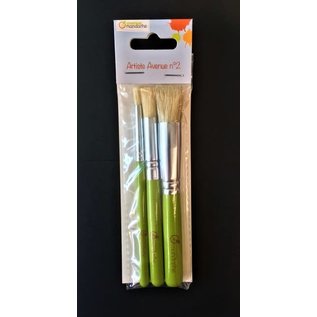 Avenue Mandarine Set 3 penselen voor sjablonen