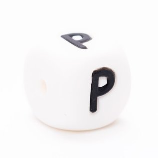 siliconen letter kralen " P "