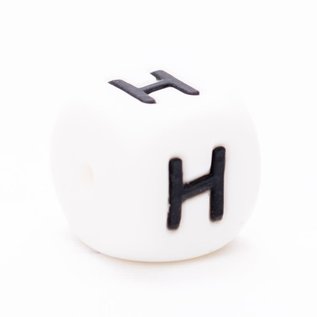 siliconen letter kralen " H "