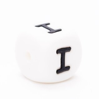 siliconen letter kralen " I "