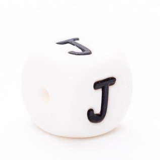 siliconen letter kralen " J "