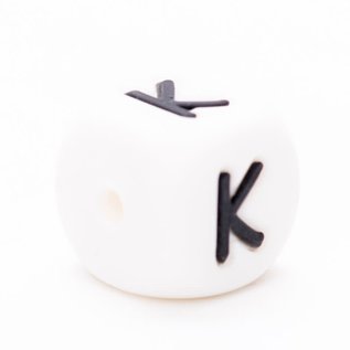 siliconen letter kralen " K "