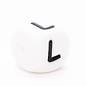 siliconen letter kralen " L "