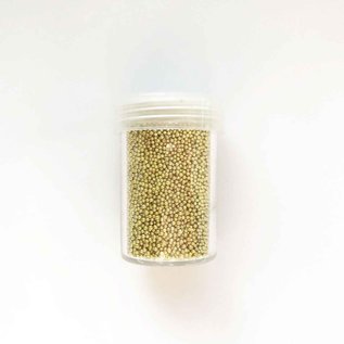 Mini parels (zonder gat) 0,8-1,0mm - GOUD