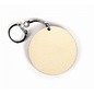 Ronde sleutelhanger hout ⌀ 55mm (10 st)