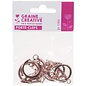 LOT DE 6 SLEUTELHANGER GOUD-ROSE + MOUSQUETONS 25x80mm