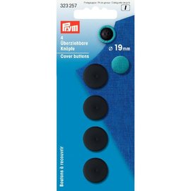 prym STOFKNOPEN 19mm ZWART