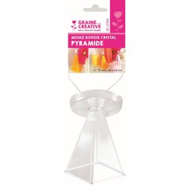 Kaarsen mal - vorm Piramide H 75 MM -48 X 48 MM