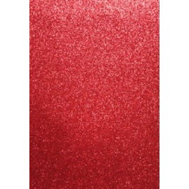 EVA Foam GLITTER 22x30 cm rood - PER VEL