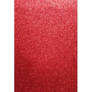 EVA Foam GLITTER 22x30 cm rood