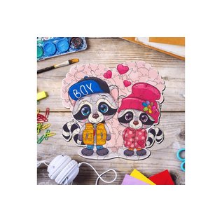 Houten Puzzel Best friends 29x30cm