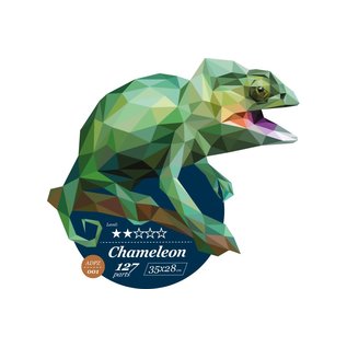 Houten Puzzel Chameleon 35x28cm