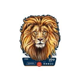 Houten Puzzel Lion 33x29cm