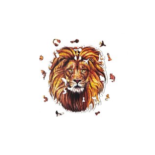 Houten Puzzel Lion 33x29cm