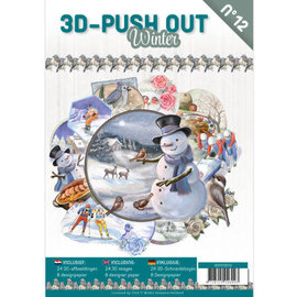 Nr. 12 Winter Boek 3D-Uitdrukvel Push-Out