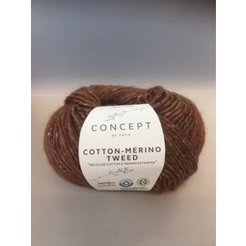 Katia COTTON-MERINO TWEED  505 Bruin bad 42355