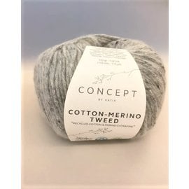 Katia COTTON-MERINO TWEED 506 Grijs bad 42354