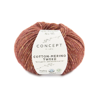 Katia COTTON-MERINO TWEED 500 Rood bad 42356