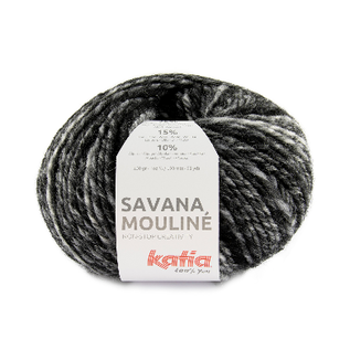 Katia SAVANA MOULINÉ 200 Wit-Grijs-Zwart bad 43725A