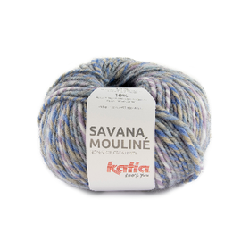 Katia SAVANA MOULINÉ 207 Beige-Licht lila-Pastelblauw bad 43732A