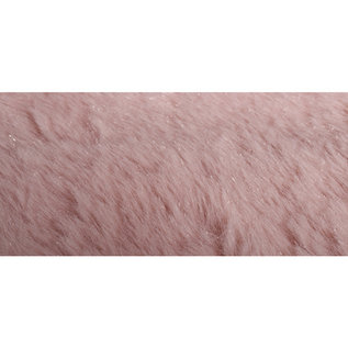 Rayher Pluche stof 51x43cm roze