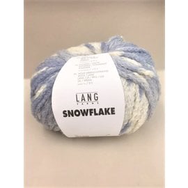 Lang Yarns SNOWFLAKE 0006 blauw-wit bad 51665  50g