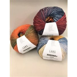 Lang Yarns MERINO + Color 0201 Bad 4627