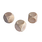 Rayher Houten dobbelstenen, natuur, 3 stuks