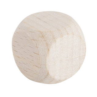 Rayher Houten dobbelstenen 100% naturel 18x18mm 6st